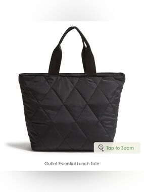 Vera Bradley Essential Ultralight Lunch Tote in Moonless Night (Black)